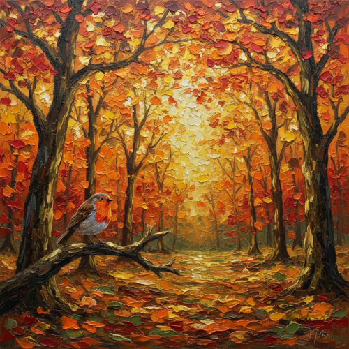 autumnal woodland robin 20251028055007 1